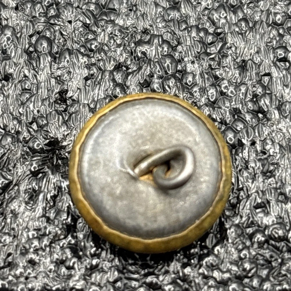 Antique Civil War‎ Union US Navy Brass Gilted Shank Button Eagle Holding Anchor
